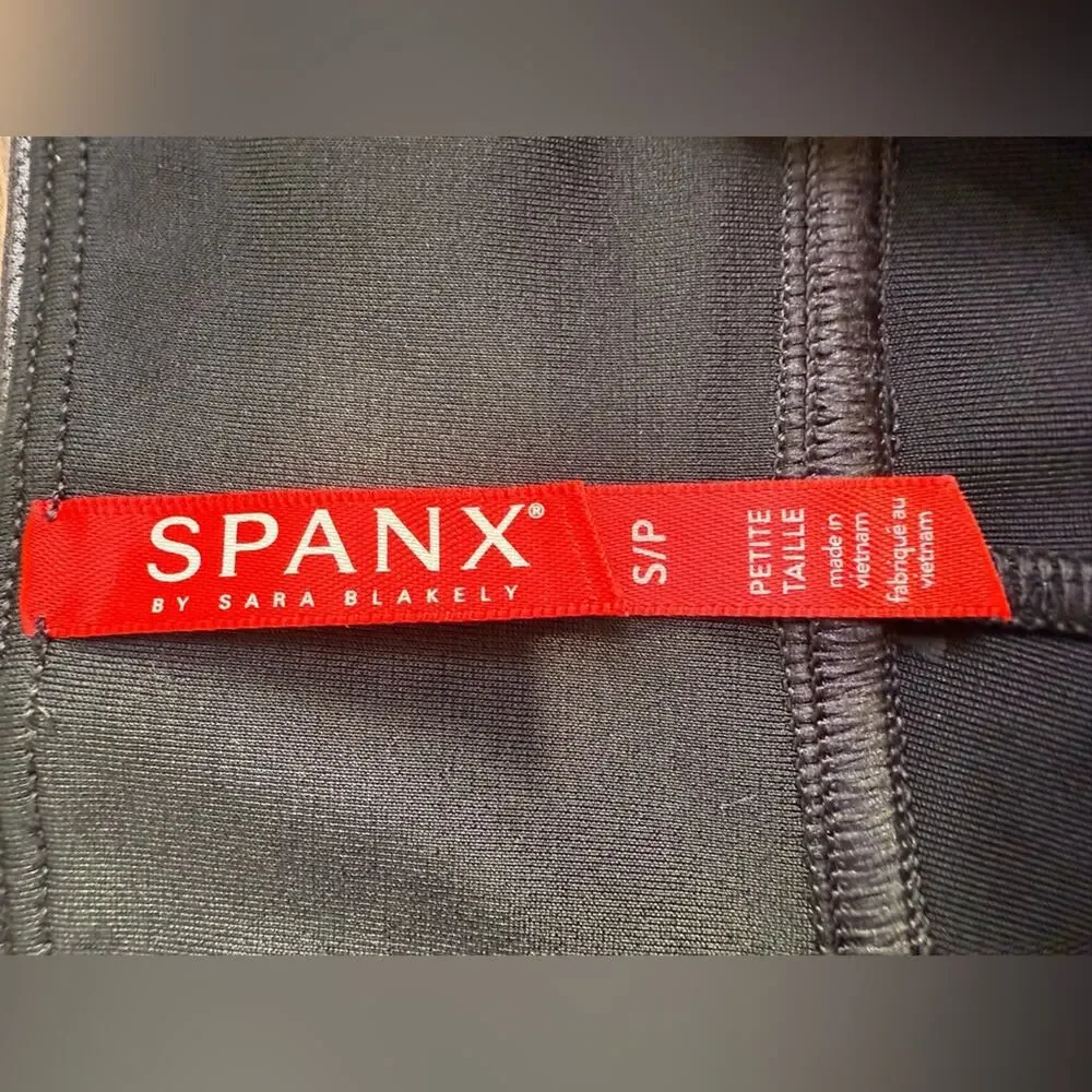 Spanx Faux Leather Leggings Black Size Small